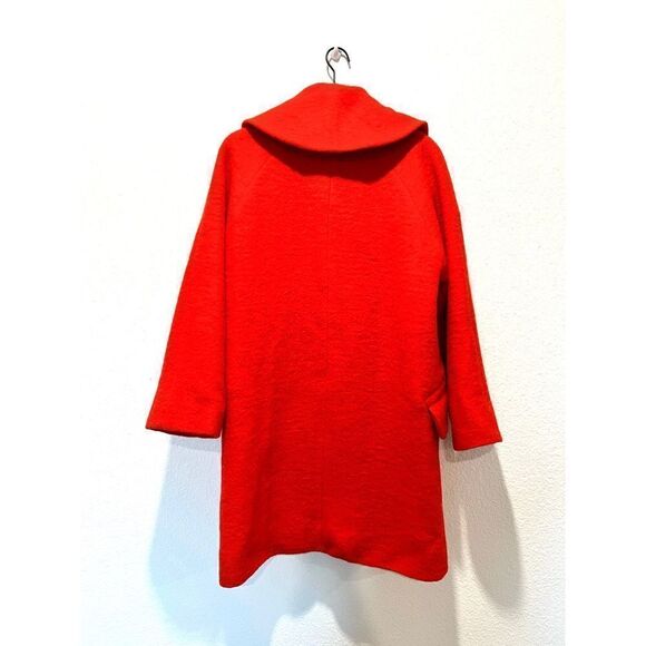 Yoana Baraschi wool Button Front Modern Icona Diva Coat Red Size Small - Picture 11 of 13
